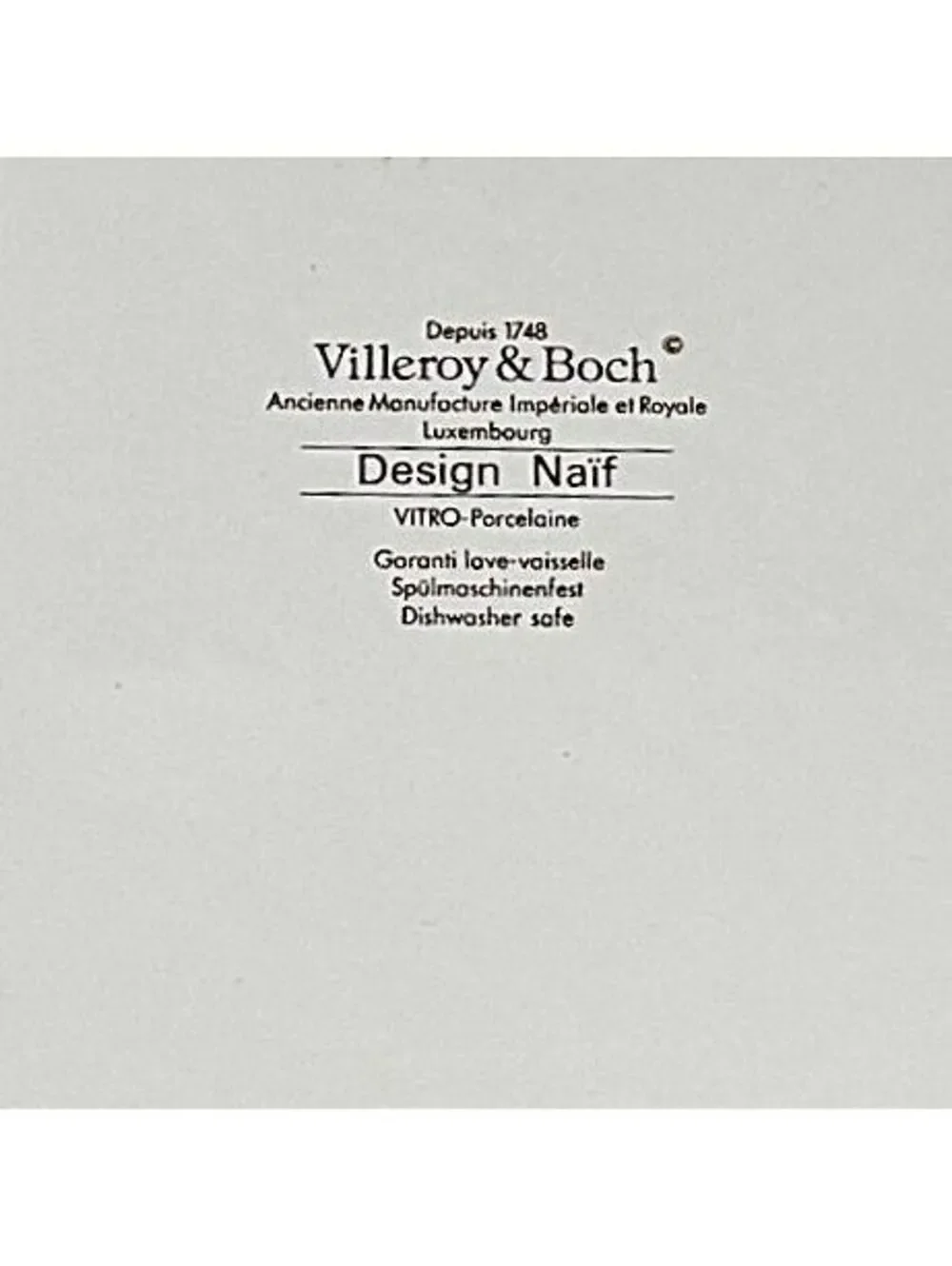 Vintage Villeroy & Boch Design Naif Laplau Farm Handled Serving Tray 9 Inch